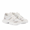 Zapatillas deportivas de mujer 6102 blanco combinado