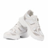 Zapatillas deportivas de mujer 6102 blanco combinado