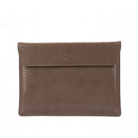 Funda de portátil 309g croco taupe