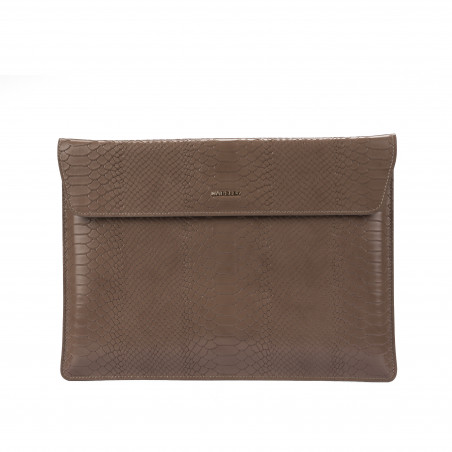 Funda de portátil 309g croco taupe