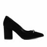 Zapatos elegantes de mujer 1361 negro velur
