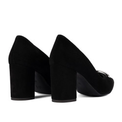 Zapatos elegantes de mujer 1361 negro velur