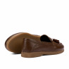 Mocasines de mujer 6096 biz castaño