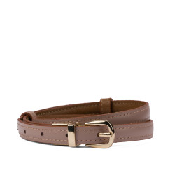 Cinturón mujer 45cm bicolor biz marrón+nude