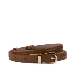 Cinturón mujer 45cm bicolor biz marrón+nude