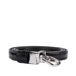 Cinturón de mujer 45-1mc bicolor negro+croco negro