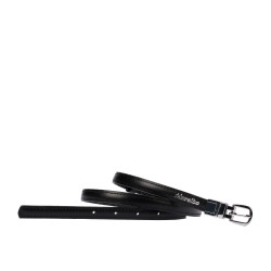 Cinturón de mujer 45-1mc bicolor negro+croco negro