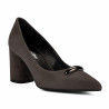 Zapatos elegantes de mujer 1361 arena de terciopelo