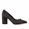Zapatos elegantes de mujer 1361 arena de terciopelo