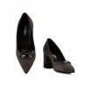 Zapatos elegantes de mujer 1361 arena de terciopelo