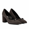 Zapatos elegantes de mujer 1361 arena de terciopelo