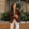 Bolso de mujer de hombro 040g biz coñac lifestyle