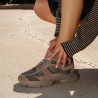 Zapatillas deportivas para mujer 6102 arena de ante combinado lifestyle