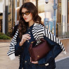 Bolso de mano de mujer 037-1g burdeos lifestyle
