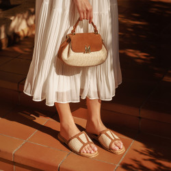 Sandalias mujer 5128 beige combinado lifestyle