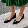 Bailarinas mujer 1360 negro terciopelo lifestyle