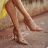 Zapatos elegantes de mujer 1364 charol beige lifestyle