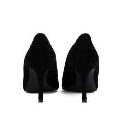 Zapatos elegantes de mujer 1363 terciopelo negro