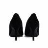 Zapatos elegantes de mujer 1363 terciopelo negro