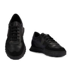 Zapatillas deportivas hombre 9001 negro combinado