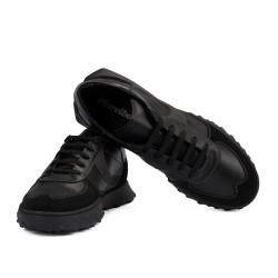 Zapatillas deportivas hombre 9001 negro combinado