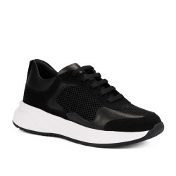 Zapatillas deportivas mujer 6098 negro combinado