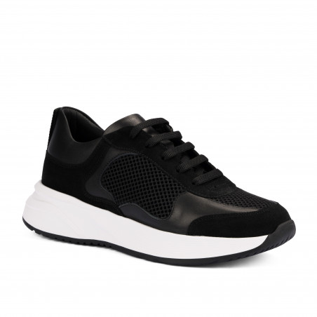 Zapatillas deportivas mujer 6098 negro combinado