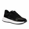 Zapatillas deportivas mujer 6098 negro combinado