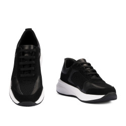 Zapatillas deportivas mujer 6098 negro combinado