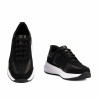 Zapatillas deportivas mujer 6098 negro combinado