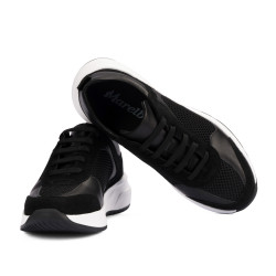 Zapatillas deportivas mujer 6098 negro combinado