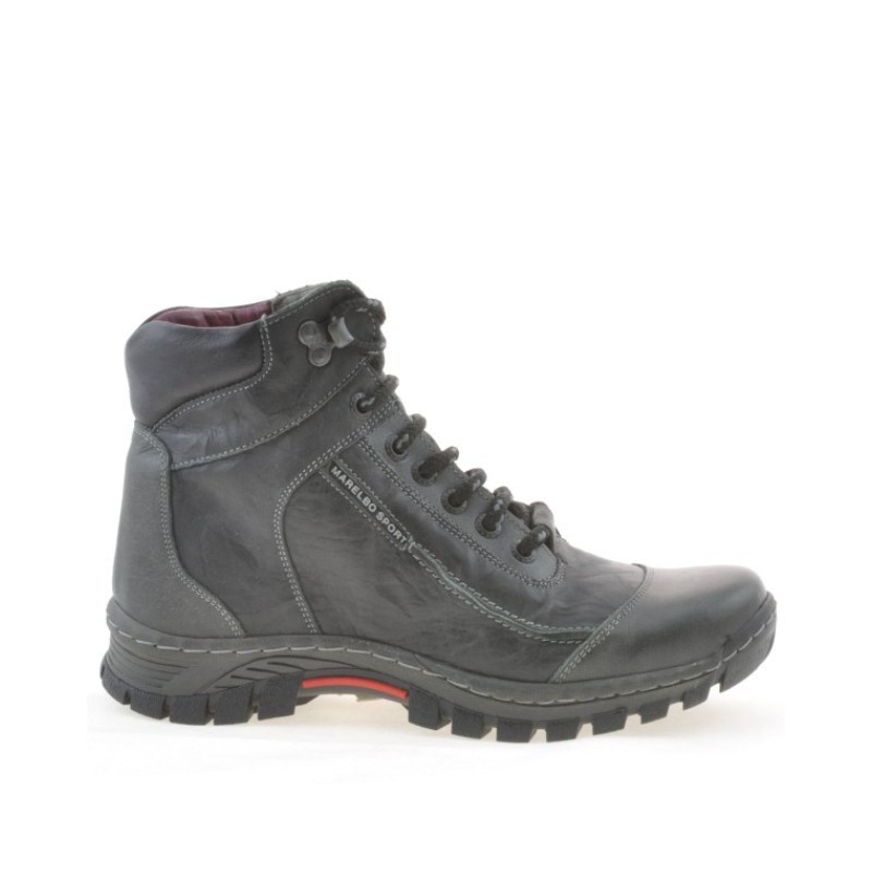 Botines adolescentes 479 negro+gris