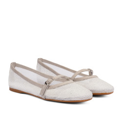 Bailarinas mujer 1369 blanco combinado