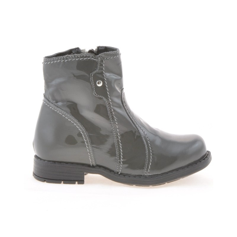 Botas para niños pequeños 28c charol gris