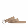 Cinturón de mujer 46-1mc beige