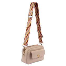Bolso de mujer de hombro 014g biz powder rose