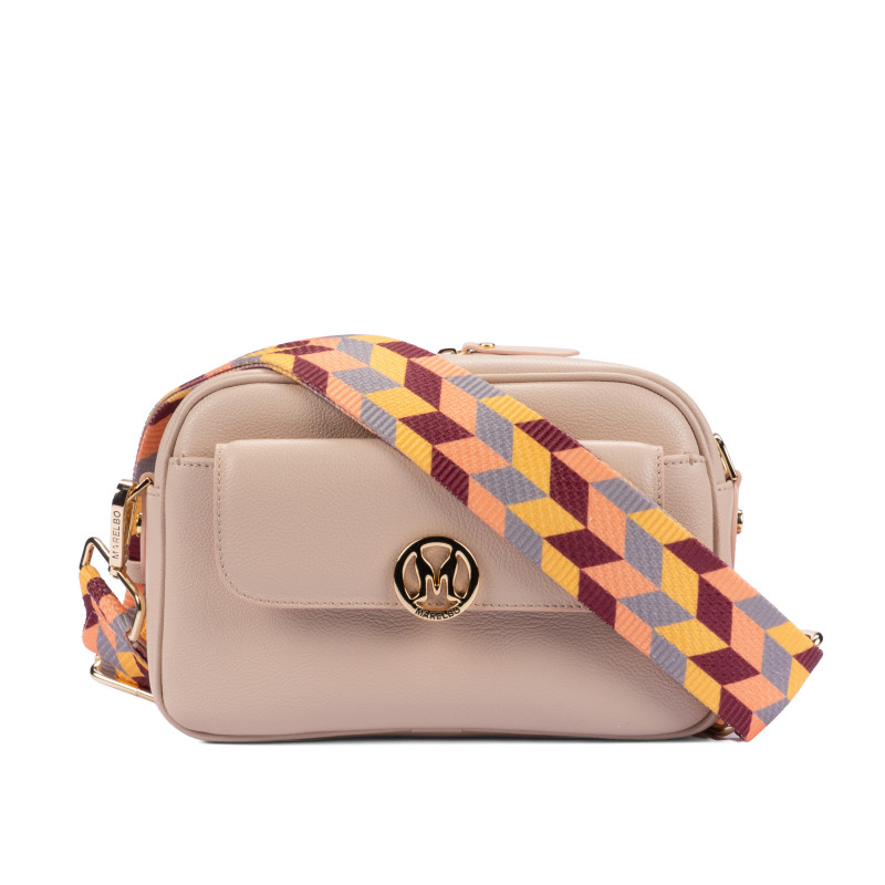 Bolso de mujer de hombro 014g biz powder rose