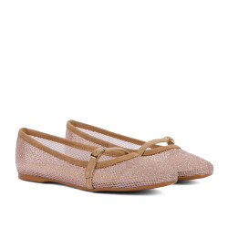 Bailarinas de mujer 1369 beige combinado