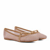 Bailarinas de mujer 1369 beige combinado
