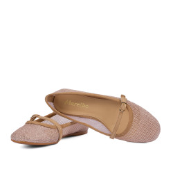 Bailarinas de mujer 1369 beige combinado