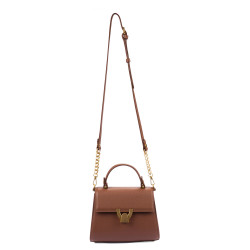 Bolso de hombro para mujer 032g coñac