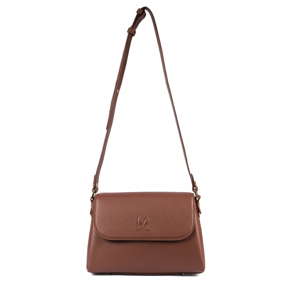 Bolso de mujer de hombro 040g biz coñac