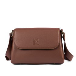 Bolso de mujer de hombro 040g biz coñac