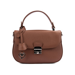 Bolso de mano de mujer 022g 01 coñac