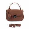 Bolso de mano de mujer 022g 01 coñac