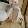 Bolso de mujer al hombro 041g 01 rosa empolvado saffiano lifestyle