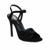 Sandalias de mujer 1365 negro terciopelo