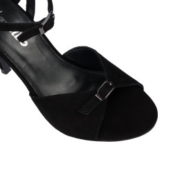 Sandalias de mujer 1365 negro terciopelo
