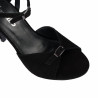 Sandalias de mujer 1365 negro terciopelo