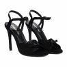 Sandalias de mujer 1365 negro terciopelo